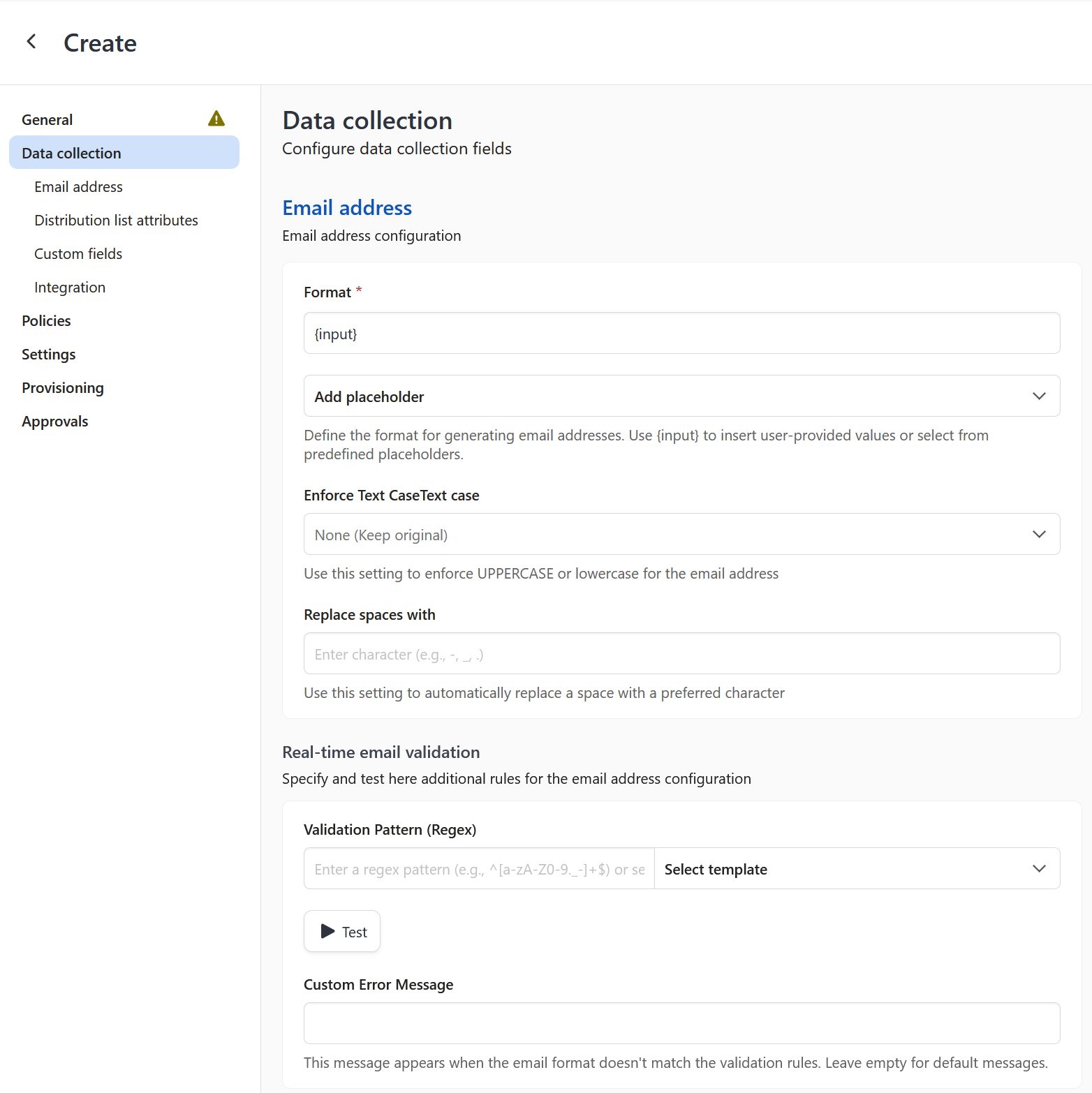 Email formating