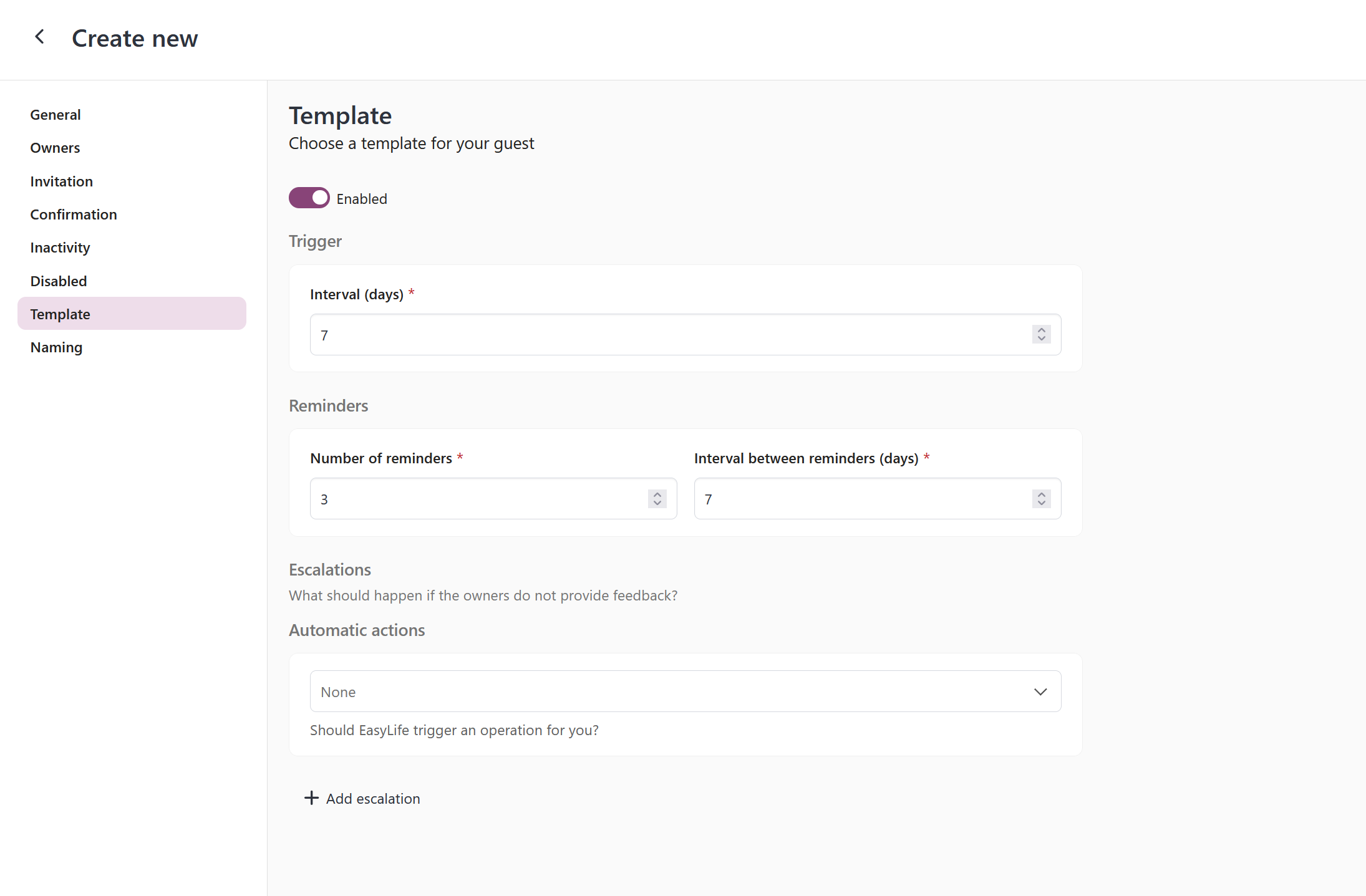 guest account template policy
