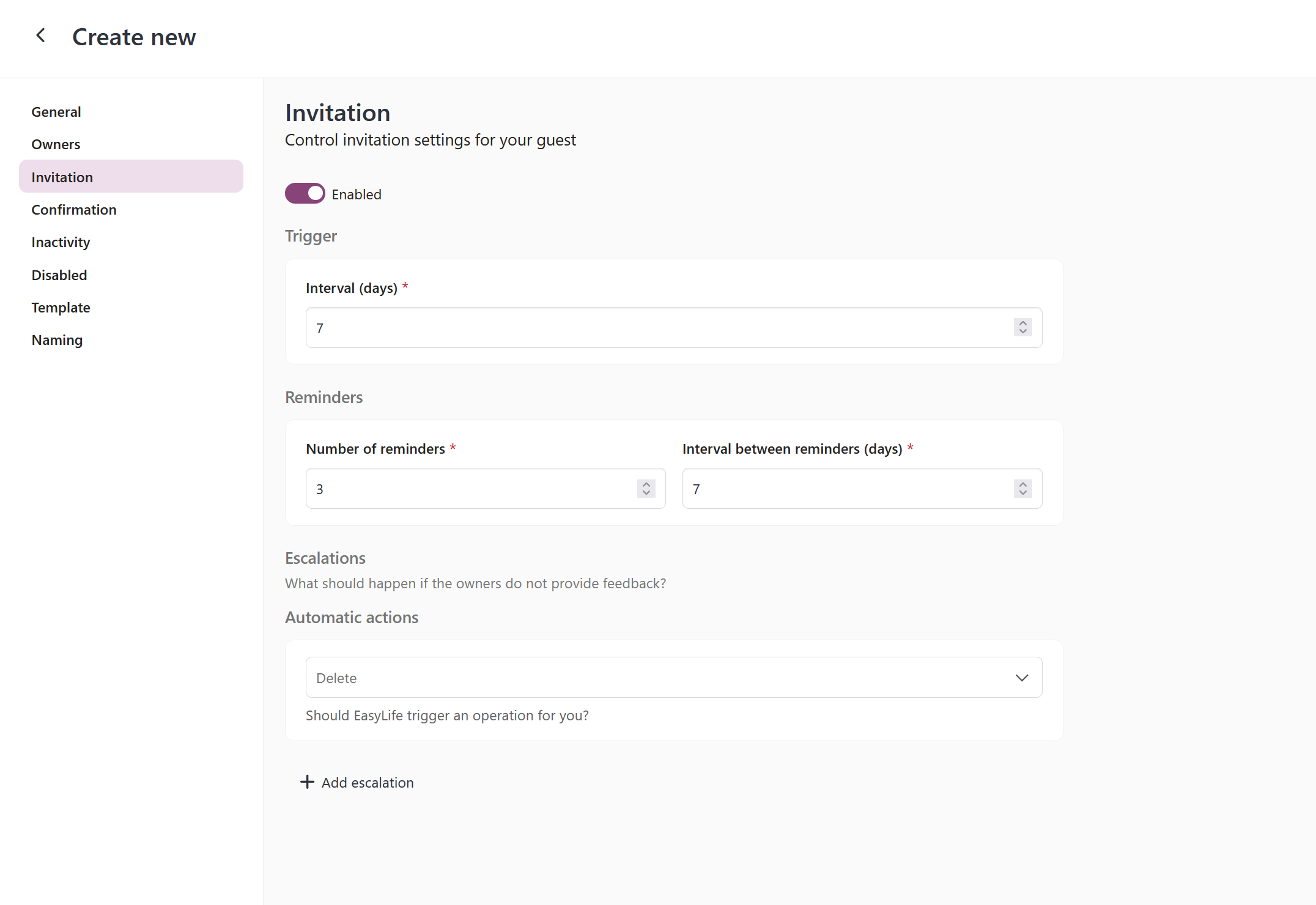guest account invitaion