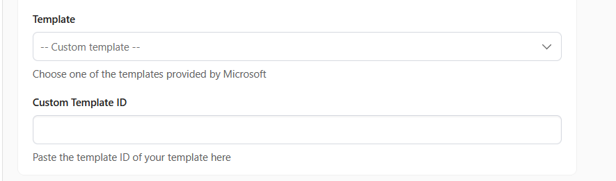 Microsoft Teams Template